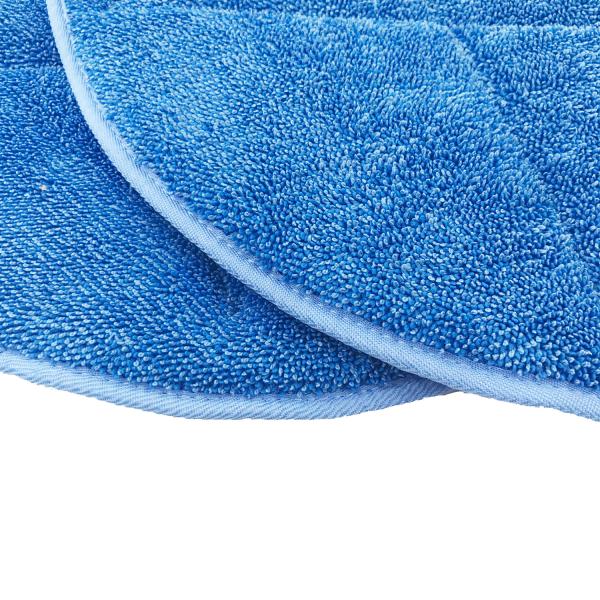48cm Diameter Blue Microfiber Wet Mop PadsTwist Yarn Round Shape