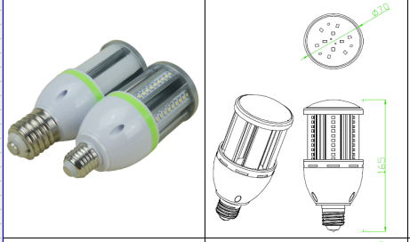 12W 1600 Lumen 90-305vac Led Corn Lights Very Bright 6000k Ce Listed