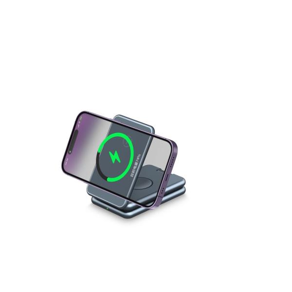 Cargador inalámbrico de aleación de aluminio para relojes inteligentes