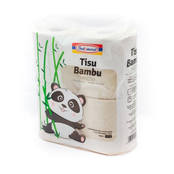 Eco Friendly  Bamboo Toilet Paper Custom logo 2/3/4 Ply Commercial  Toilet Paper Tissue