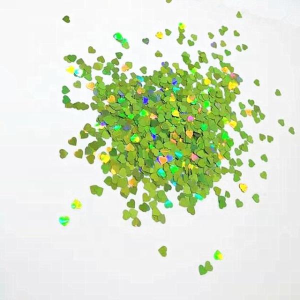 Sparkling Heart Shaped Glitter Decorate Wedding Party Home Fashionable PVC Polyester Foiled Stars Lights Number Style Sparkle Supplies