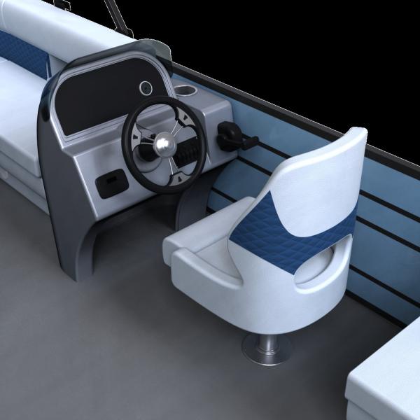Puissance maximale 150HP Essence Bateau ponton de 26 pieds Capacité 12-15 personnes