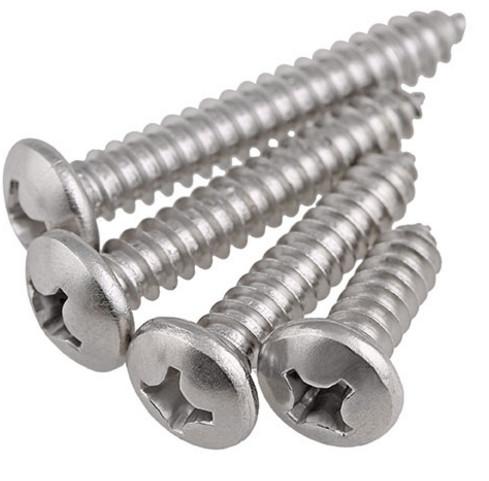 M4 Cross Recessed Pan Head Tapping Screws DIN7981 Carbon Steel Nickel Plated