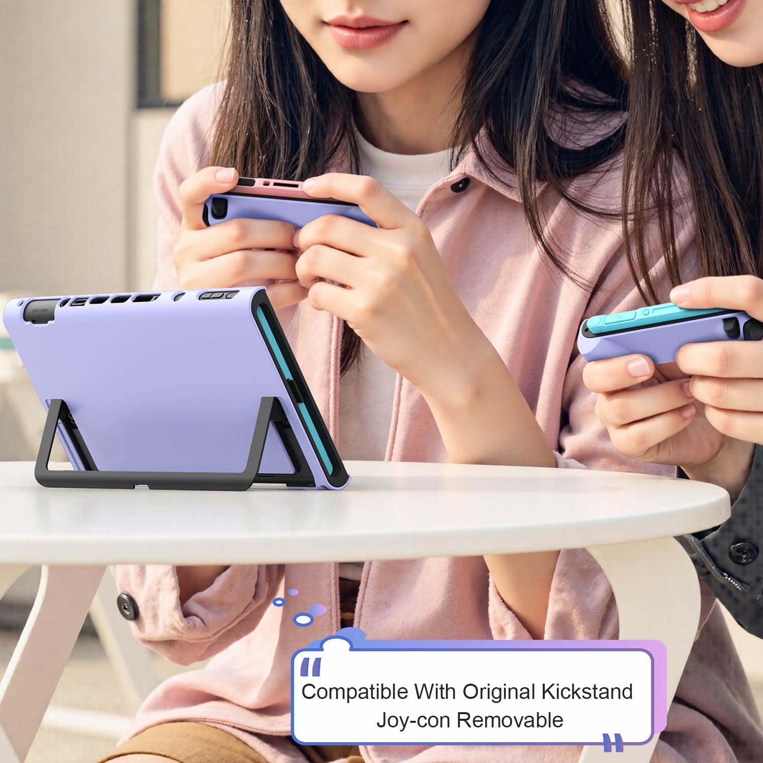 Laudtec Dockable Case For Switch 2 2025 Protective Cute Protective Cover Case Slim PC Cover Shell