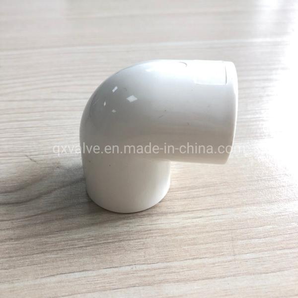 ASTM Standard QX51 Pressure Socket 90 Degree Elbow Sch40 UPVC PVC Pipe Fittings