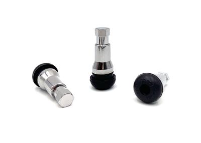 Tubeless Snap In Valve Stems TR413AC 32mm/ 1.25'' Size With Chrome Sleeve