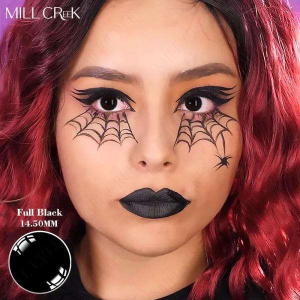 Вампир страшный хеллоуин контактирует красный черный розовый пурпур 14.5mm