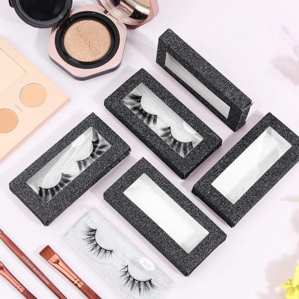 Boîte d'emballage en papier à sourcils avec commande personnalisée de fenêtre