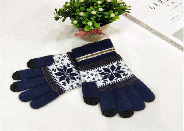 Daily Life Mens Touch Screen Winter Gloves 48 * 38 * 36 Cm For Cold Weather