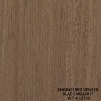 Reconstituted American Walnut Wood Veneer 0.15-0.60mm Customized Service Quarter Cut Fine Line For Decoration WT-C1270S/1440S/1559S