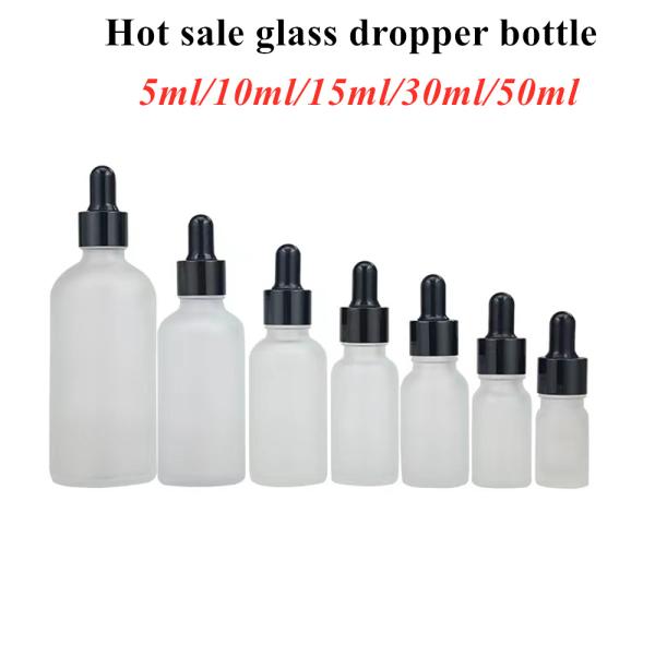Cosmetic Essential Oil Glass Dropper Bottle Clear Tincture Bottles Near Me