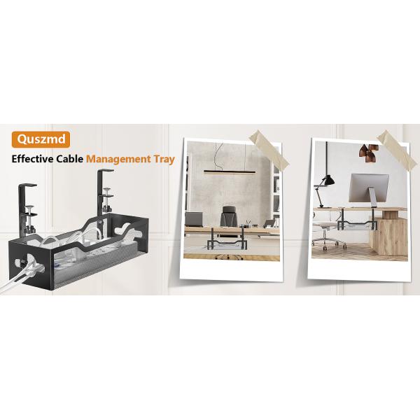 Custom Size Cable Duct Desk No Drilling Wire Management for Office Cable Concealment