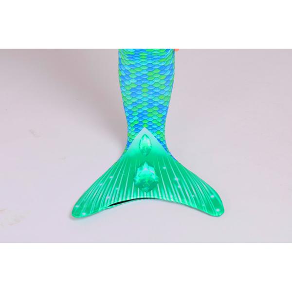 Girls Green Swimmable Mermaid Tails , Mermaid Tail Swimsuit For Kids