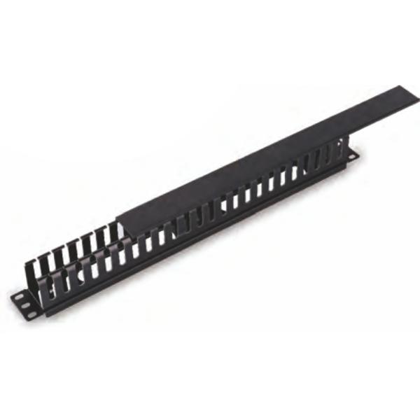 1U/2U Capacity Cable Manager with SPCC Cold Rolled Steel and Black Color for Rack Cable Management in Data Centers