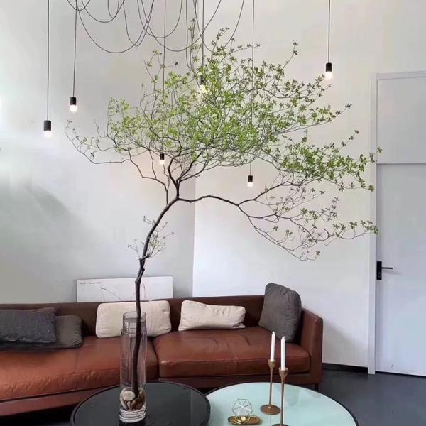 Hanging Bell Plant Artificial Tree Branches Art Indoor Decoration