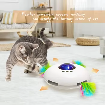 Electric Pet Cat Toys Automatic Smart Training Self Moving Indoor Interactive
