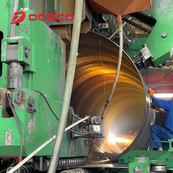 Moulin à tuyaux de soudage en spirale 508-3000 mm avec équipement NDT