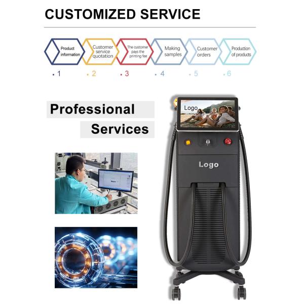 755 808 1064 Hair Removal Machine for Beauty Salon Diode Laser Hair Removal Machine