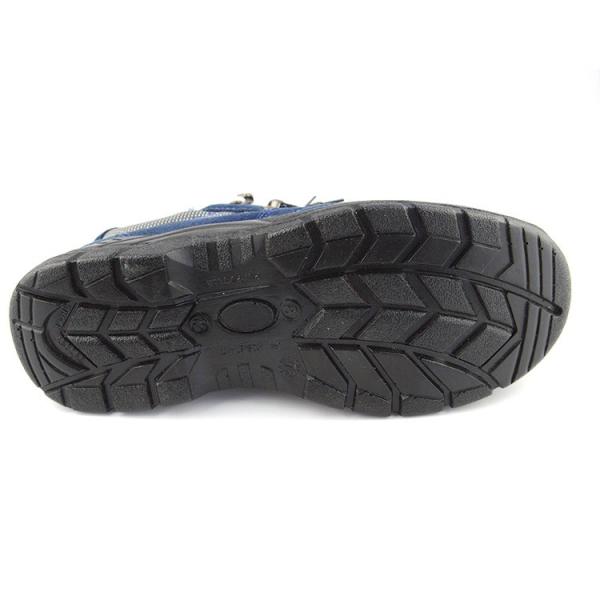 Gênero Unisex 100% de couro suéde Calçado de segurança de salto baixo CE EN20345 UF-118-B Azul real