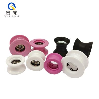 32mm Alumina Ceramic Wire Cable Guides , Pulley Ceramic Wire Rollers