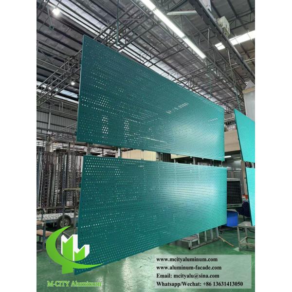 3mm Powder Coated Perforated Aluminum Cladding Panel for Metal Facade Wall Cladding
