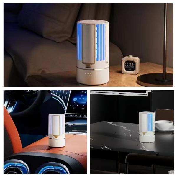 JZ 3 in 1 USB Rechargeable Night Light and Mosquito Killer Lamp for Camping and Traveling Bug Zapper with 4000mah Big Battery