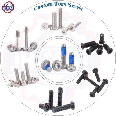 T5 T6 T8 T20 T25 Torx para parafusos CNC de aço inoxidável