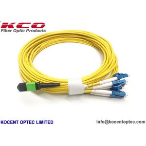 OEM ODM 8fibers MPO Female Patch cord MTP Trunk Cable to 8 Cores LC/UPC Single