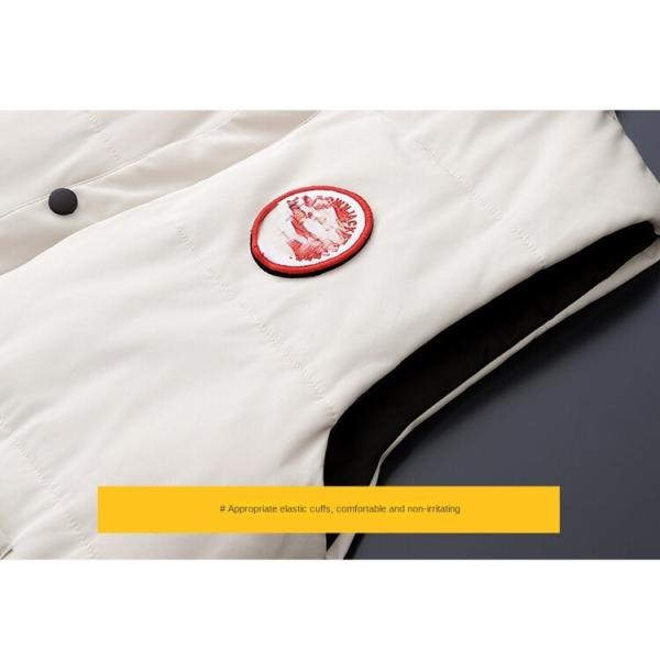Printed White Duck Down Bodywarmer Regular Length Outdoor Men's Down Tactical Vest