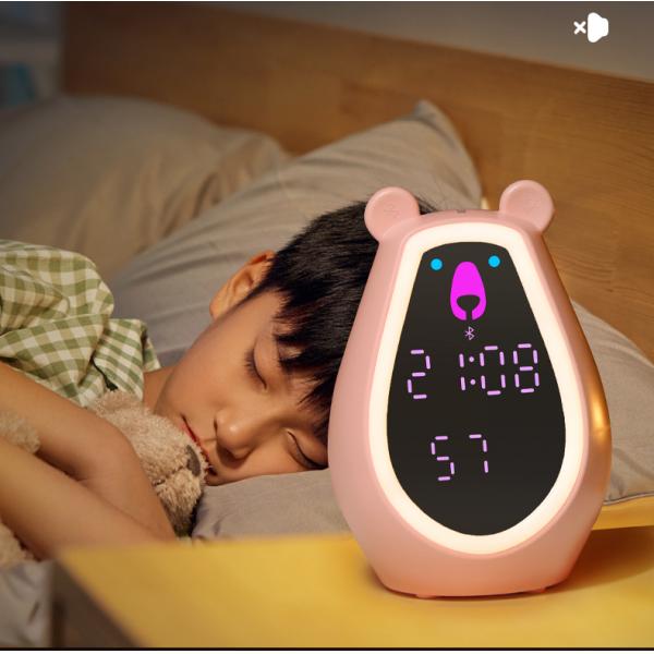 Relógio de alarme ativado por voz para o trem de sono infantil
