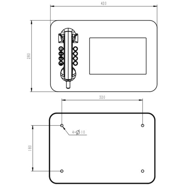 1280*800 ЖК-видеотелефон для видеосвязи Интеллектуальный сетевой видеотелефон