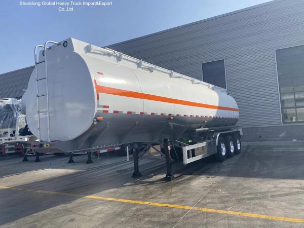 3 Axle Carbon Steel Q345B 45000L Fuel Tanker Semi Trailer