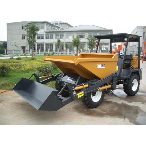 Self Loading Shovel Diesel 3 tons 4WD Mini Concrete Dumper For Site Works / Building Construction