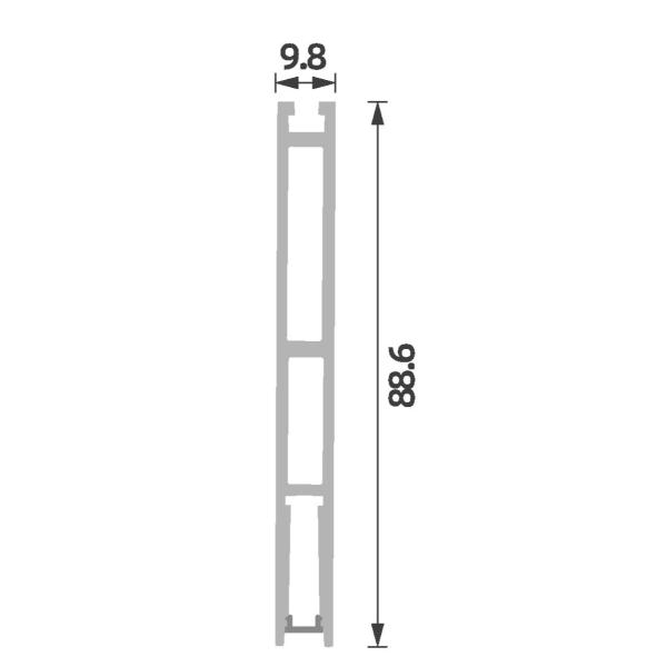 Slimmest led aluminum profile Pendant 18mm 6063 T5 Suspended LED Aluminium Profile
