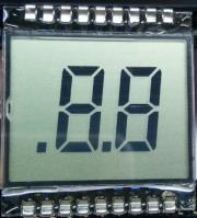 Exposição de segmento do Pin de metal TN LCD para equipamentos eletrônicos