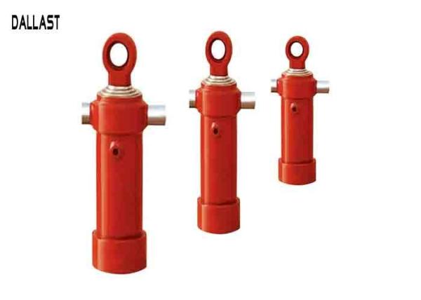 Dump Truck Hydraulic Cylinder  Trailer Side Turn Cylinder Telescoping Multi Stage Chromme Rod