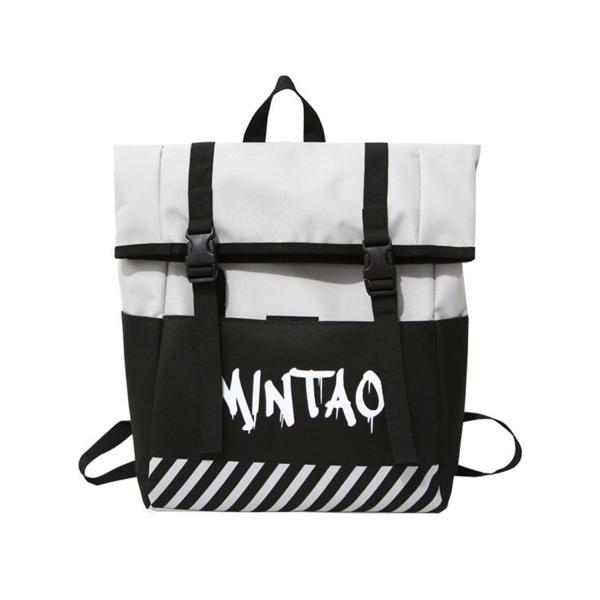Ins is a hot seller of backpacks for male lovers, Korean version of fashion and individuality bag