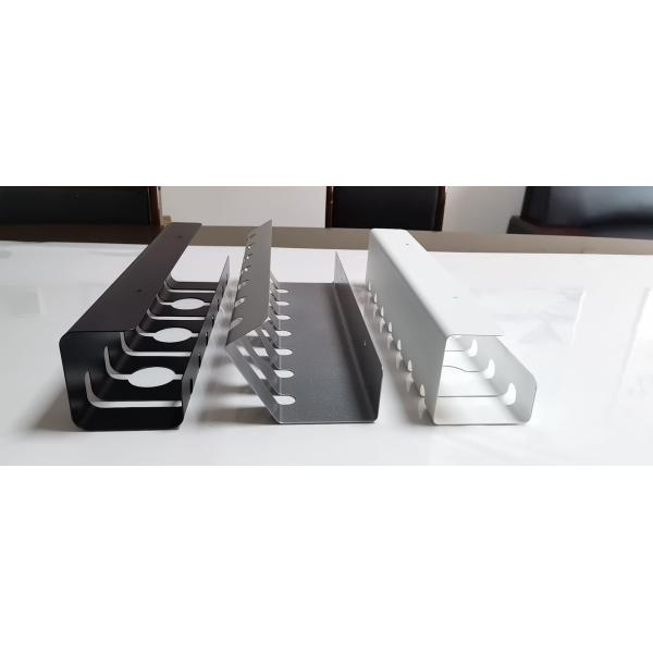 Домашний офис Столовой кабельный держатель 43 x 10 x 10 см с силовым покрытием из углеродистой стали