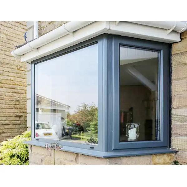 Burglarproof Aluminum Casement Windows With Flyscreen Georgian Bar Glass Bay Windows
