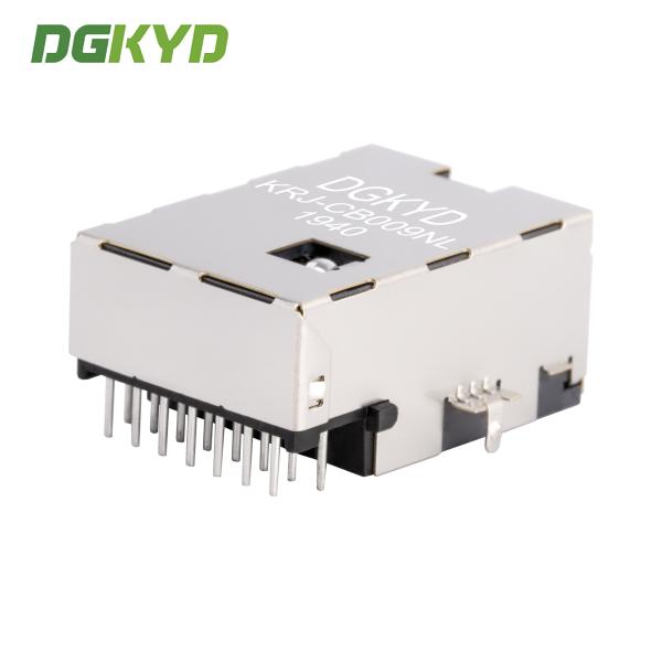 Extra low frofile RJ45 PCB Connector cat5 Network Port RJ45 with magnetics KRJ-CB009NL
