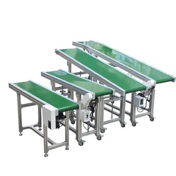 PU / PVC Flat Top Chain Conveyor Belt for Plastic Bags Machine