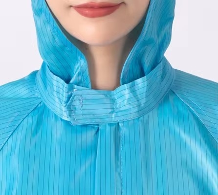 Моемый синий антистатический чистый рабочий костюм рабочая одежда ESD одежда комбинезон без капюшона чистый костюм без капюшона