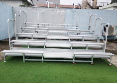 Outdoor Aluminum Permanent Grandstands 203mm Riser Height With Double Decks