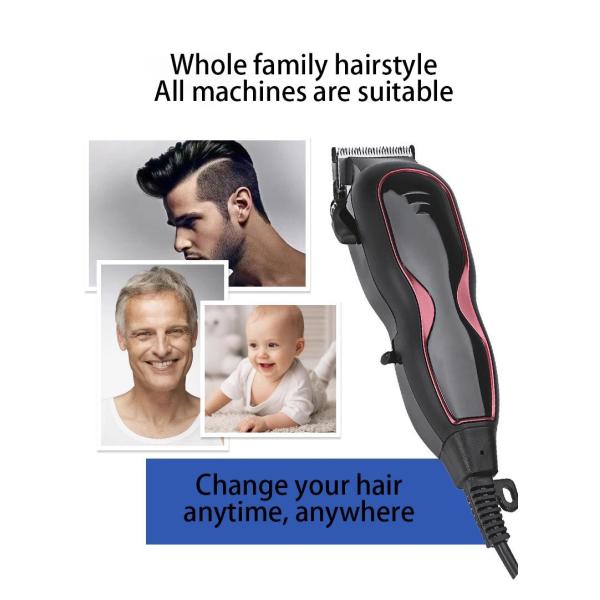 6 In 1 Electric Facial Hair Shaver Titanium Black Safety Rechargeable Hair Trimmer