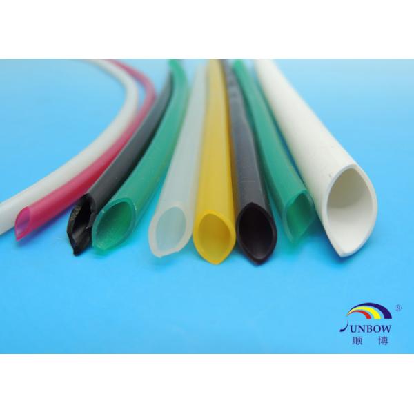 Anti-Corrosion Silicone Rubber Hose / FlexibleRubber Tubing White Green Yellow