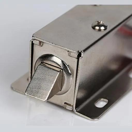 U1054-1b 12V 24V Normally Closed Pull Type Small Electric Electromagnetic Solenoid Lock with Override Function