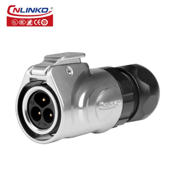 Cnlinko LP-16-3 Pin Metal Wiring Screw Circular Waterproof Aviation Plug Connector