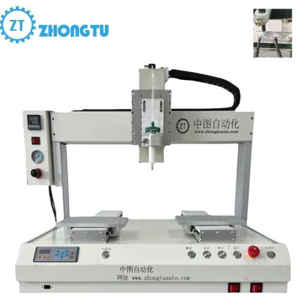 High-Precision Automatic Dispensing Machine with ±0.02mm Accuracy and 800*750*850mm Dimensions for Industrial Glue Applications