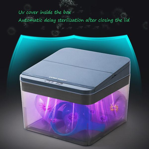 4l/6l Car Trash Can Automatic Sensor Induction Trash Can Smart Dustbin Mini Desktop Waste Bin With Lid