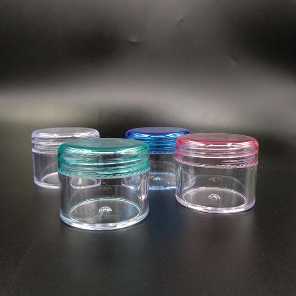 2g 3g 5g Amostra cosmética recipiente vazio plástico transparente frascos cosméticos com tampa